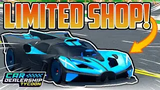 There is a LIMITED SHOP Coming To Car Dealership Tycoon!!?! (Everything You Need To Know!)