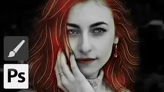 How to Make Art Line Portrait Effect (1/2) | Adobe Photoshop Tutorials