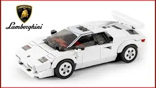 LEGO Speed Champions 76908 Lamborghini Countach Speed Build for Collectors - Brick Builder