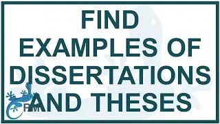 How to find examples of completed theses and dissertations