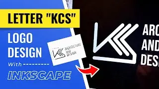 Letter KCS Architecture Logo Design with Grid System in INKSCAPE