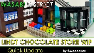 LEGO Wasabi District Quick Update 8 - Chocolate Store, More Ground Level Progress