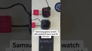 Samsung galaxy ultra vs Apple Watch Ultra 2 battery test #applewatch #samsunggalaxywatchultra