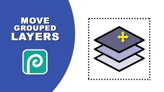 how to move grouped layers in photopea