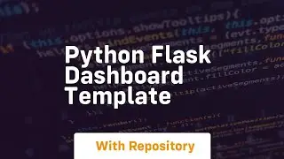 python flask dashboard template