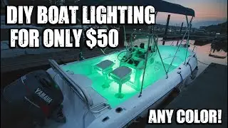 Easy DIY Boat Lighting for $50 and NO WIRES!