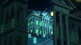 Creating a 2D/3D Scene in Blender with Grease Pencil - Disneyland Haunted Mansion 👻