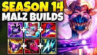 TRYING EVERY MALZAHAR BUILD POSSIBLE FOR SEASON 14! (THE MALZ MOVIE)