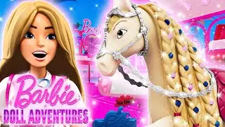 Barbie Doll Adventures | Barbie and Barbie's HORSES GET A MAKEOVER at the Salon! 🐴 ✂️ | S2 E2