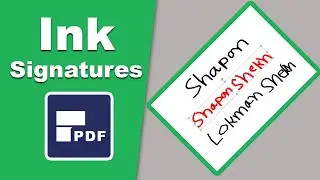 How to Create an Ink signatures in pdf using pdfelement