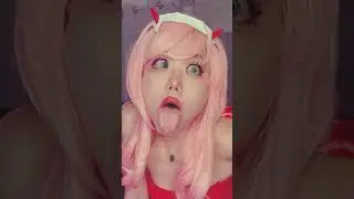 Ahegao Zero two  #shorts #cosplay #zerotwo