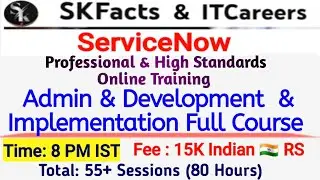 New Batch Start ANNOUNCEMENT 27th Aug 2024 #servicenow #skfacts