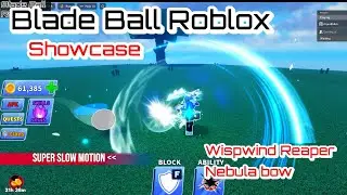 Wispwind Reaper VS Dragon Slayer | Wispwind Reaper in SLOW MOTION | Nebula Bow | Blade Ball Roblox