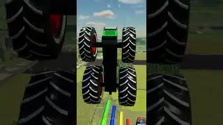 Will it reach the Clouds Four? Large platforms and Fast Tractor Jumps in Farming Simulator 22