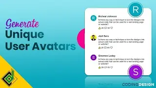Generate UNIQUE User's Profile Picture - JavaScript Projects