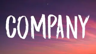 Justin Bieber - Company (Lyrics) can we be each others company