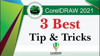 CorelDraw 2021 3.Unique Tips & Tricks Crop, Tiles, and Fonts to text tutorial by, Amjad