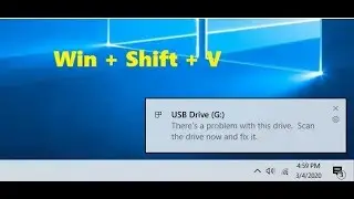 Shortcut Key to Hide/Dismiss Notifications in Windows 10