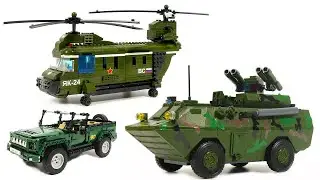 How to Build Amazing Lego Military Sets - Winner APC, Gorod Masterov YAK-24, Cada Technic Army Jeep