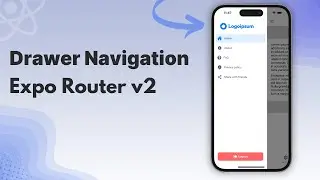 Drawer Navigation in Expo Router v2 | Expo SDK 49 | React Native Tutorial