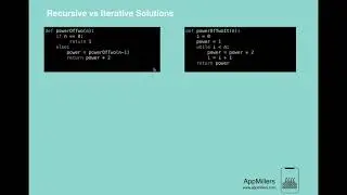 Recursive vs Iteration solutions