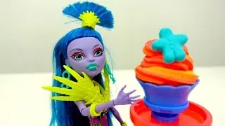 Мороженое из Play Doh. Видео с куклами для девочек