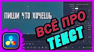 Всë про ТЕКСТ в Davinci Resolve 17