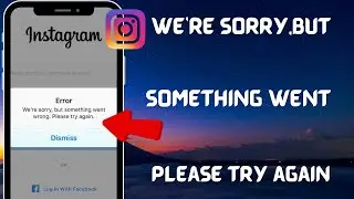 How to fix we’re sorry,but something went wrong please try again on instagram 2024 / iOS 18