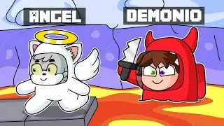 AMONG US ANGELES vs DEMONIOS😱 LOS COMPAS EN AMONG US