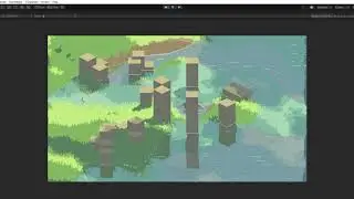 Realtime Reflections in a 3D Pixel Art Scene