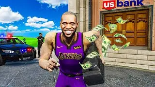 Robbing Banks with Lebron James in GTA 5