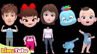 Whose face is it? | Learn Color Johny Johny Yes Papa + Nursery Rhymes | Kindergarten | LimeAndToys