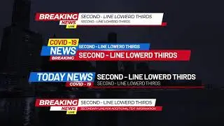 After Effects Template: Lower Thirds Pack News 2021 + Free Font