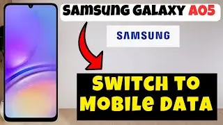 Switch to Mobile Data Samsung Galaxy A05 || How to set mobile data setting || How to use mobile data