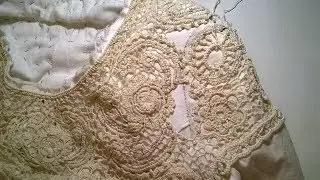 Irish lace. Sewing a sleeve. Part one.