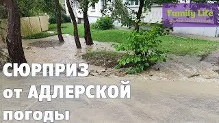 МОЩНЫЙ ЛИВЕНЬ в Адлере | Погода вновь преподносит сюрпризы