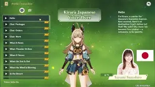 Japanese Kirara Voice Lines by Sayumi Suzushiro - Jp Voice