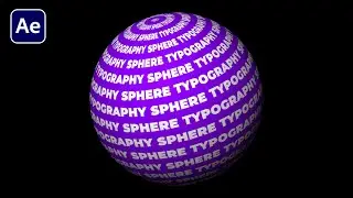 Sphere Typography | Free Project File | No Copyright