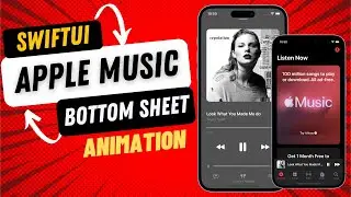 SwiftUI Bottom Sheet Animation like Apple Music App - Matched Geometry - Complex UI - Xcode 14