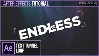 After Effects Tutorial: ENDLESS TEXT TUNNEL Loop - Typography