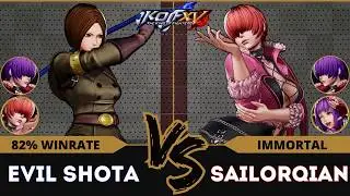 KOFXV⚡EVIL SHOTA (O.Shermie/Whip/Shermie) vs SAILORQIAN (Shermie/O.Shermie/Athena)⚡Replay Match