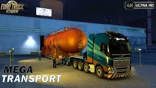 EuroTruckSimulator Special Transport DLC | ⭕VERSIZE CARGO LOAD WITH ESCORT VEHICLES 🚧🚓  V1.46