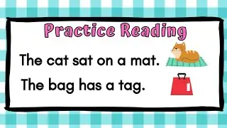 Short Vowel Sentence Fluency | Reading Short Vowel A Sentences