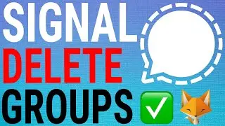 How To Delete Groups On Signal