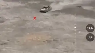 Amazing Footage Of Russian MT-LB Vehicle Driving Over Mine