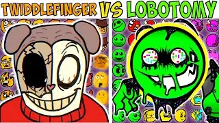 ALL TWIDDLEFINGER VS LOBOTOMY | FNF Character Test | Gameplay VS Playground