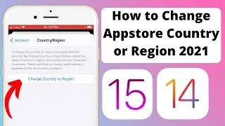 Easy | How to Change Appstore Country or Region On iPhone or iPad 2021 [ENG]