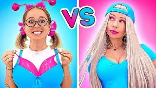 Kamu Versi SMA vs KANAK-KANAK! KIAT Keren untuk Jadi POPULER di SEKOLAH | Makeover oleh Dunia La La