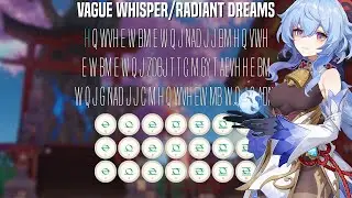 Vague Whisper/Radiant Dreams Lyre With Tutorial | Genshin Impact OST Music