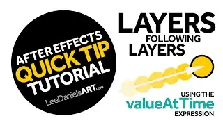 After Effects Tutorial | QUICK TIP | Layers Following Layers | valueAtTime Expression